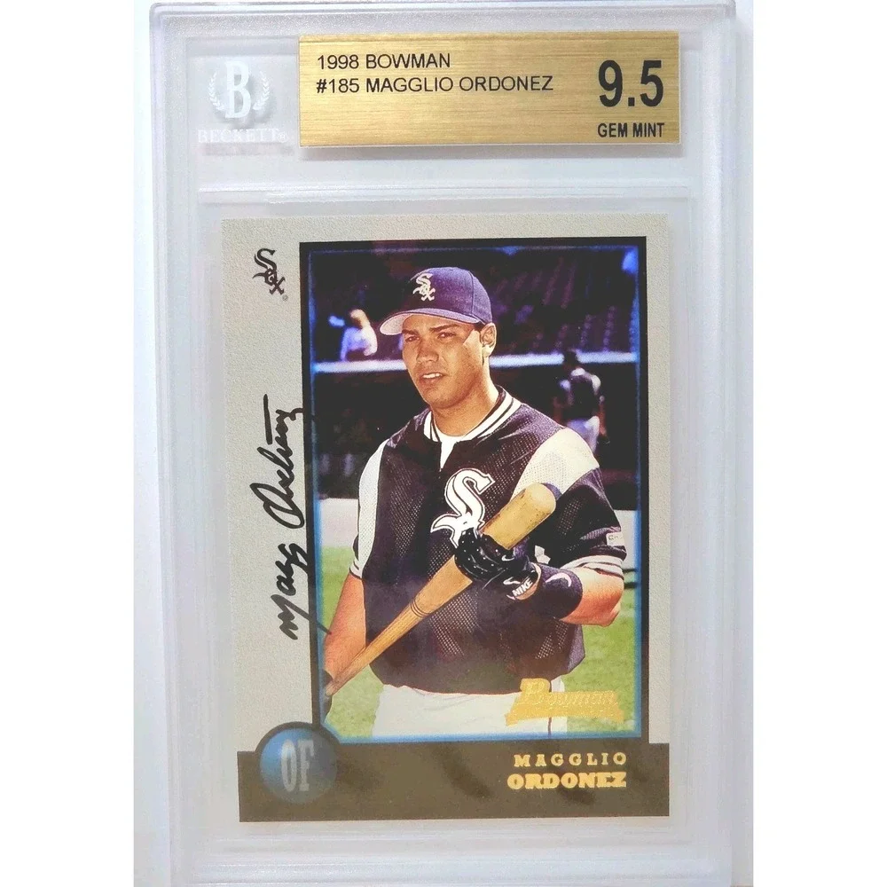 1998 Bowman - Magglio Ordonez (Rookie Card) (#185) BGS 9.5 GEM MINT White Sox